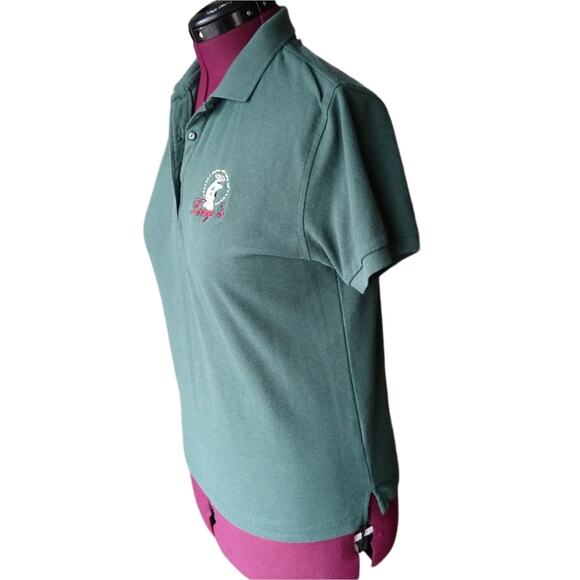 Tony's Pizza Polo Work Shirt #2 Large Bremerton Italian Restaurant dark green - Picture 3 of 14